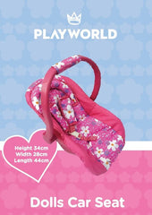 Playworld Dolls Car Seat Pink