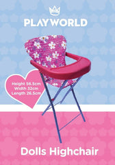 Playworld Dolls High Chair Pink