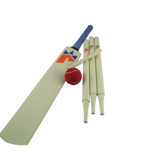 Regent Wooden Cricket Set - Stumps Ball & Bat In Carry Bag Size 5