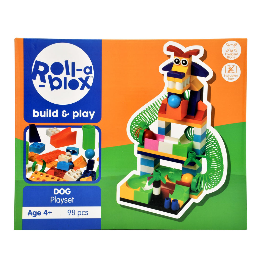 Roll-A-Blox Bloxdog Playset 98 Pieces