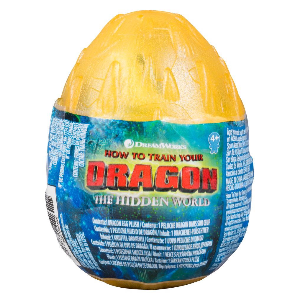 How To Train Your Dragon Plush Dragon In Egg Yellow