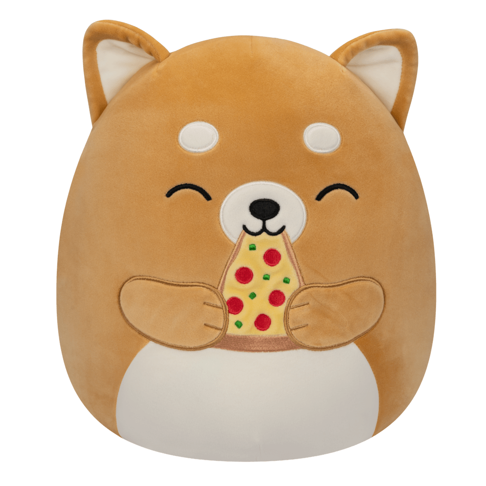 Squishmallows 12 Inch  Angie Shiba Inu With Pizza