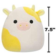 Squishmallows 7.5 Inch Plush Bodie The Yellow Cow