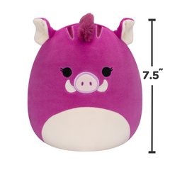 Squishmallows 7.5 Inch Plush Jenna Purple Boar