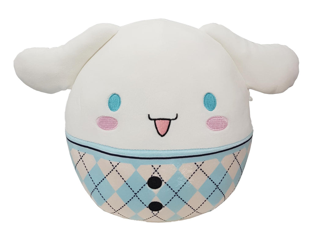 Squishmallows Sanrio 8 Inch Plush Cinnamoroll Blue Plaid