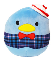 Squishmallows Sanrio 8 Inch Plush Tuxedo Sam Blue Plaid