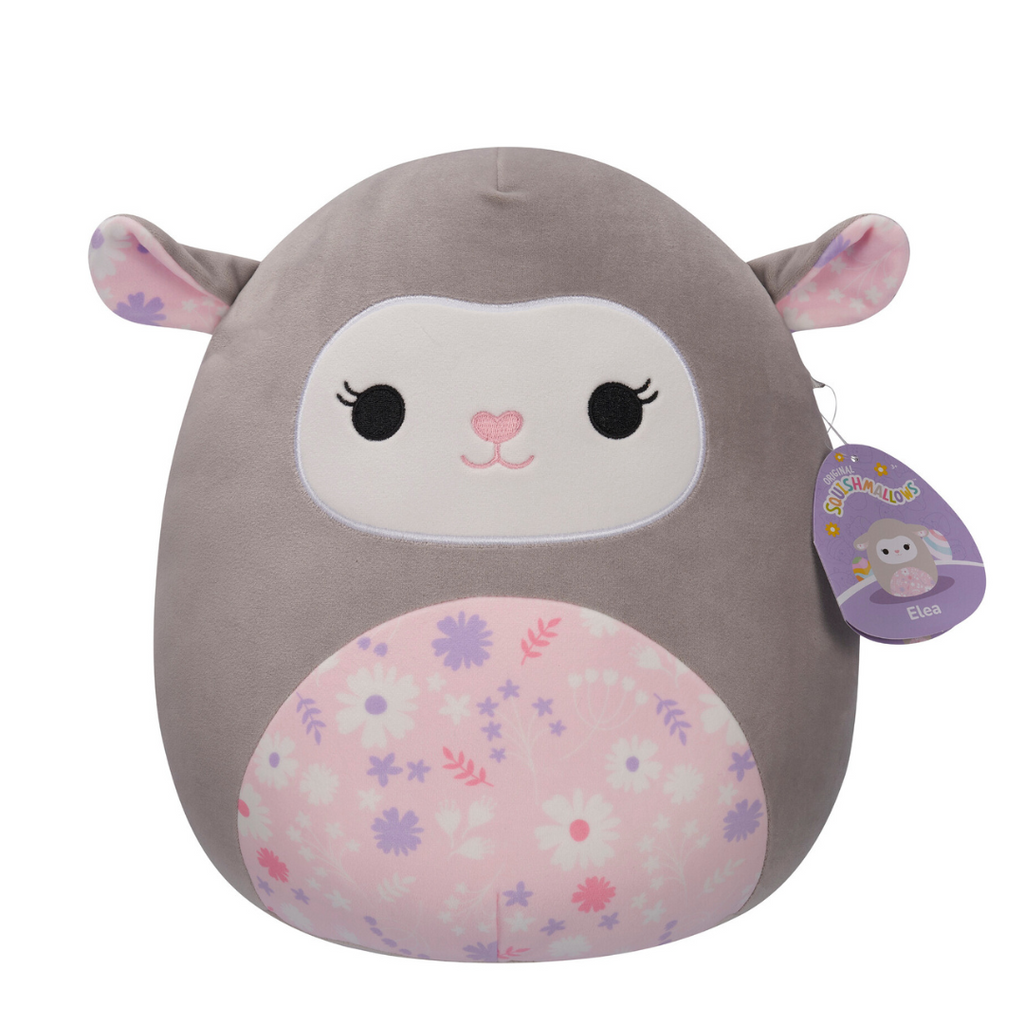 Squishmallows Easter Season 12 Inch Plush Elea Grey Lamb