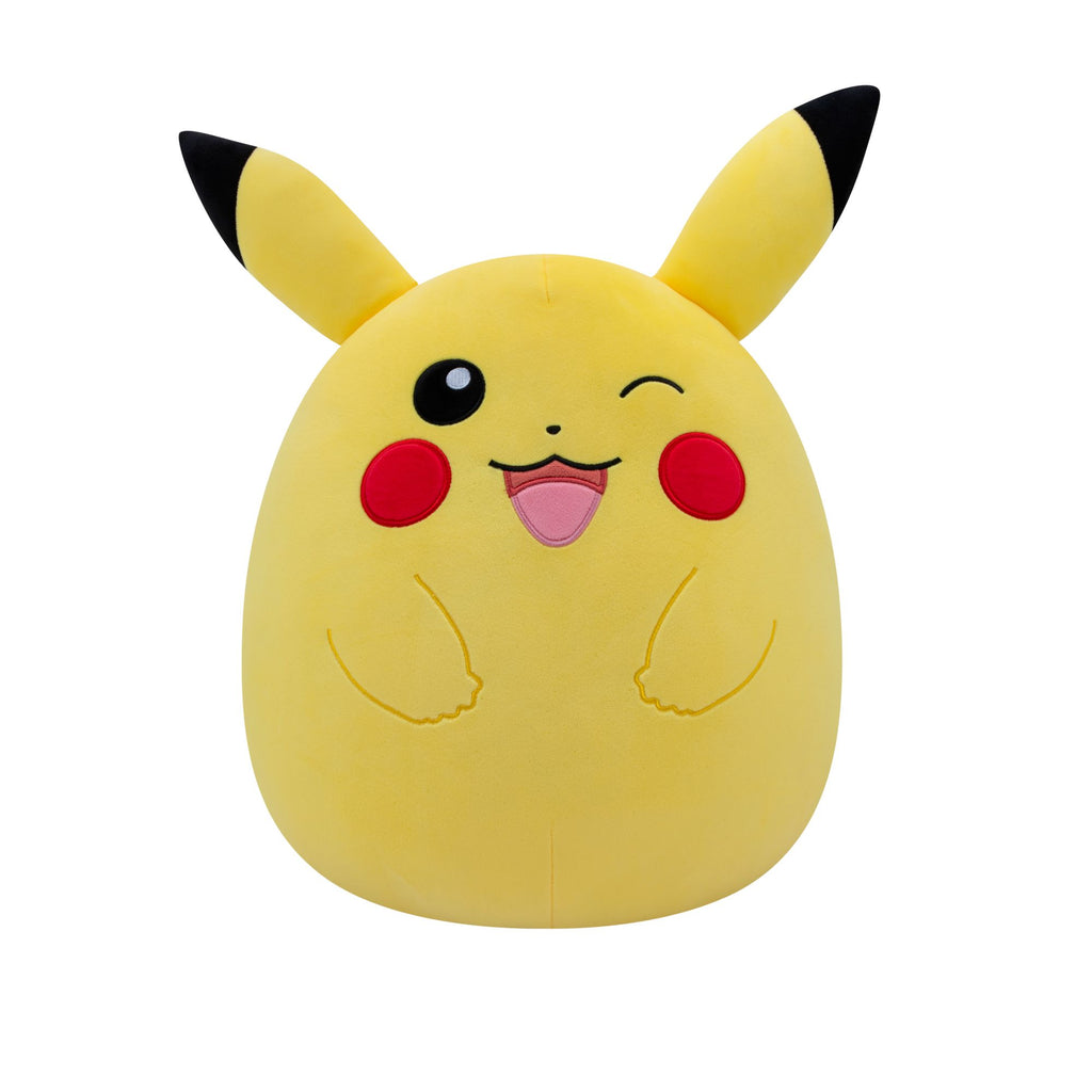 Squishmallows Pokemon 14 Inch Plush  Winking Pikachu