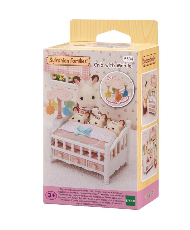 Sylvanian Families Crib With Mobile Accessories Set