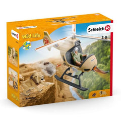 Schleich Wild Life Animal Rescue Helicopter Set