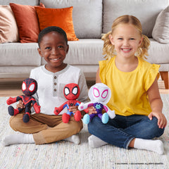 Marvel Spidey And His Amazing Friends Web Flash Feature Plush - Ghost Spider