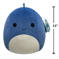 Squishmallows 11 Inch Plush  Brody Blue Dinosaur