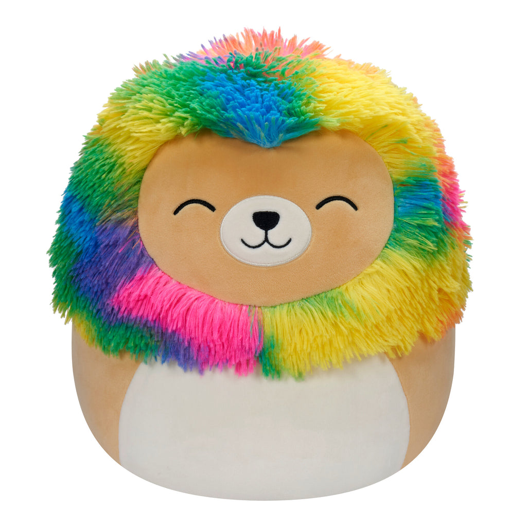Squishmallows 12 Inch (30cm) Plush Leonard The Lion With Rainbow Mane