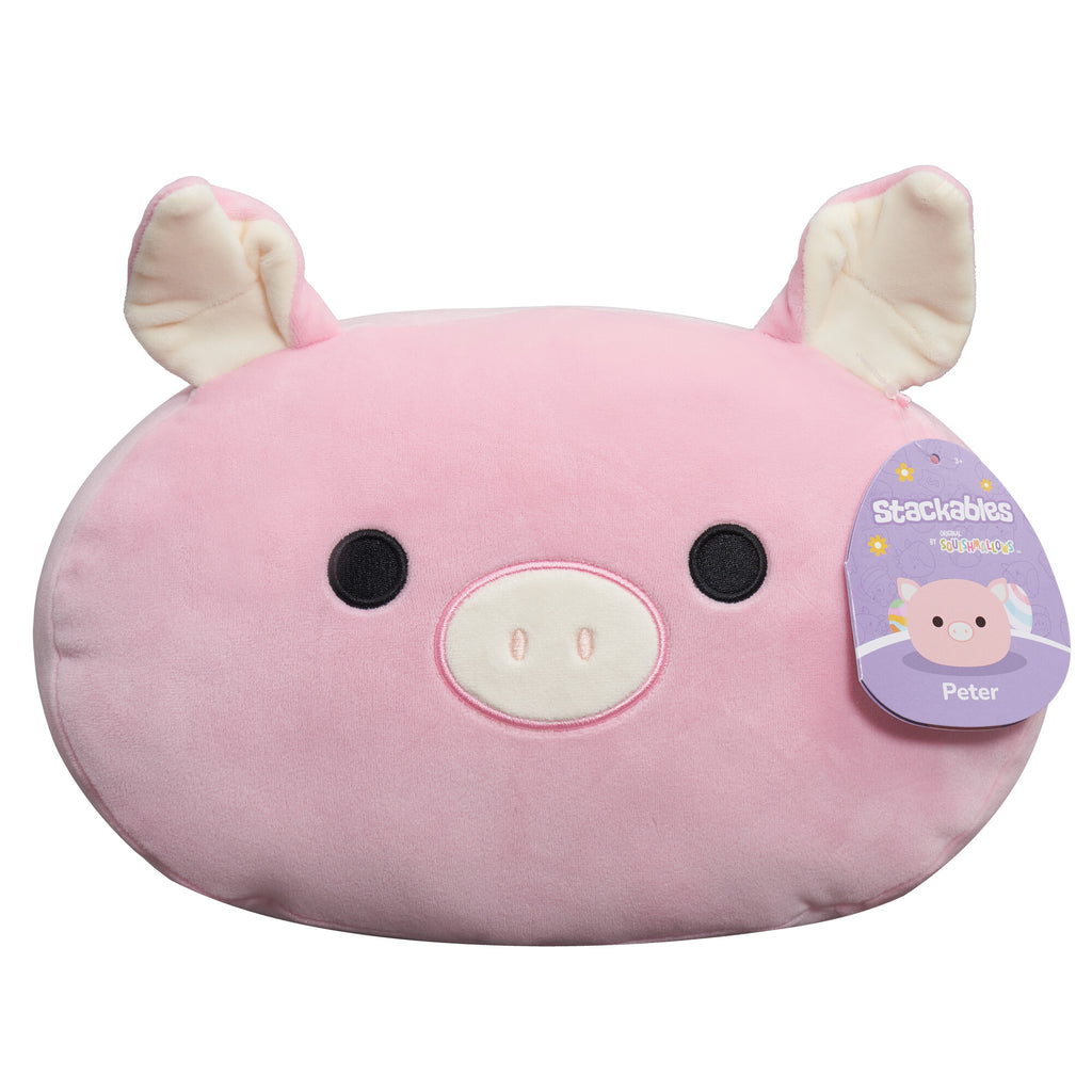 Squishmallows Stackable 12 Inch Plush Peter The Pink Pig