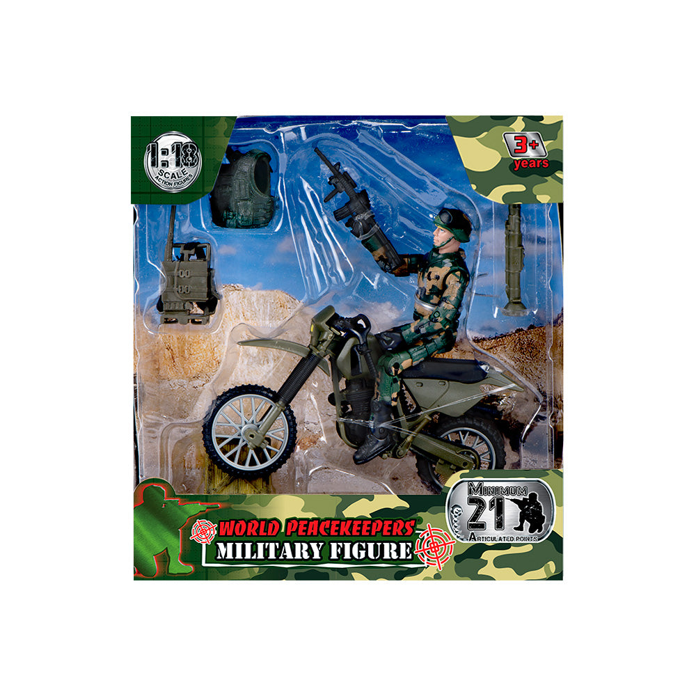 World Peacekeepers Figure And Accessories - Motorbike