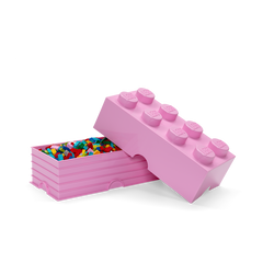 LEGO Storage Brick 8 Brick Pale Pink