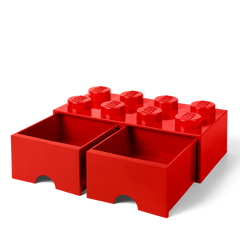 LEGO Storage Brick 8 Brick Drawer Red