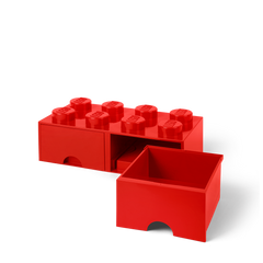 LEGO Storage Brick 8 Brick Drawer Red