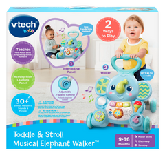 VTech Baby Toddle And Stroll Musical Elephant Walker