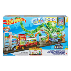 Hot Wheels City Color Reveal Ultimate Octo Car Wash Playset