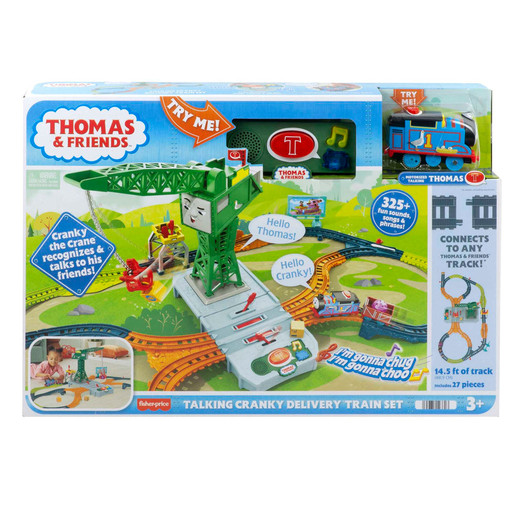 Fisher-Price Thomas & Friends Talking Cranky Delivery Train Set