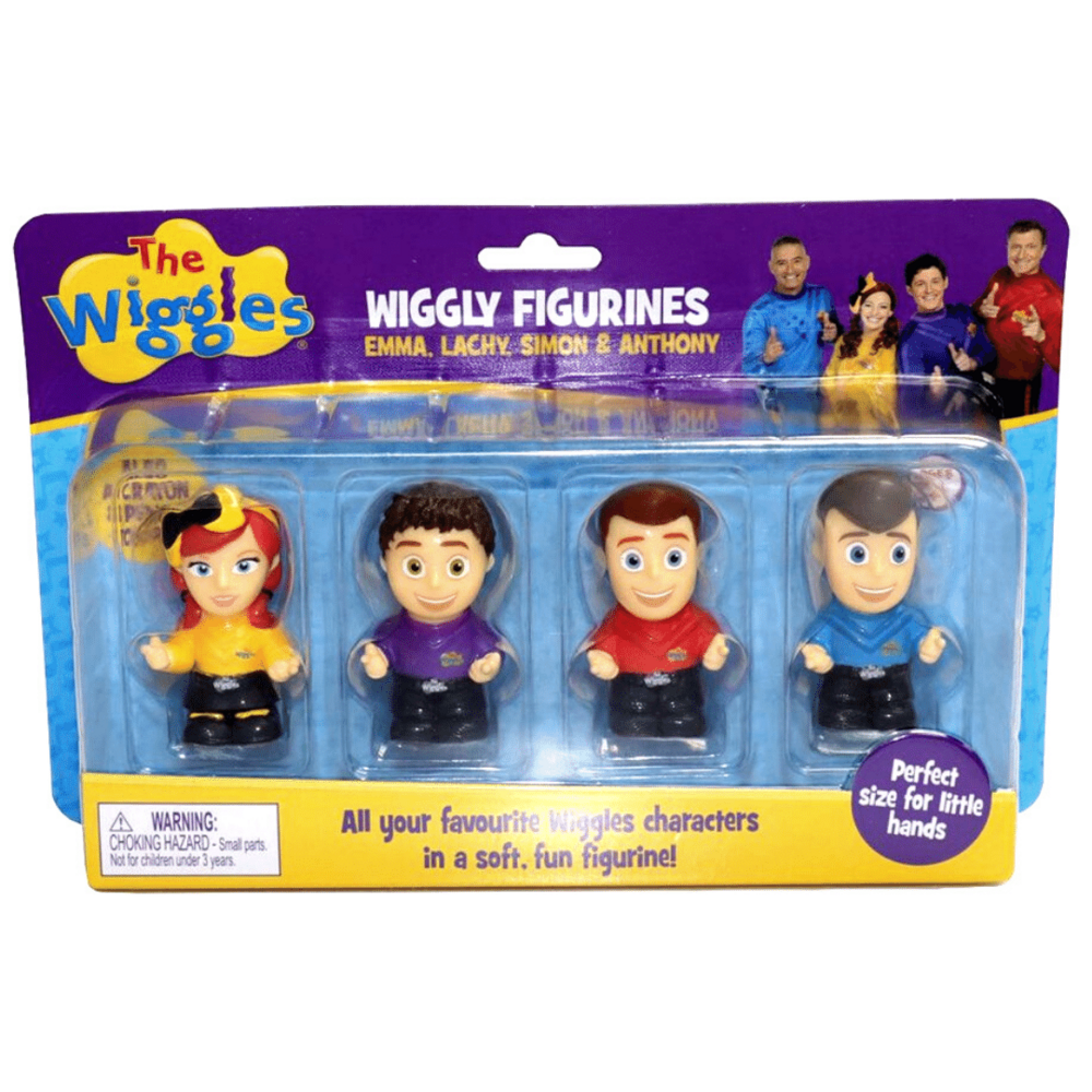 The Wiggles Wiggly Figurines 4 Pack - Emma, Lachy, Simon & Anthony