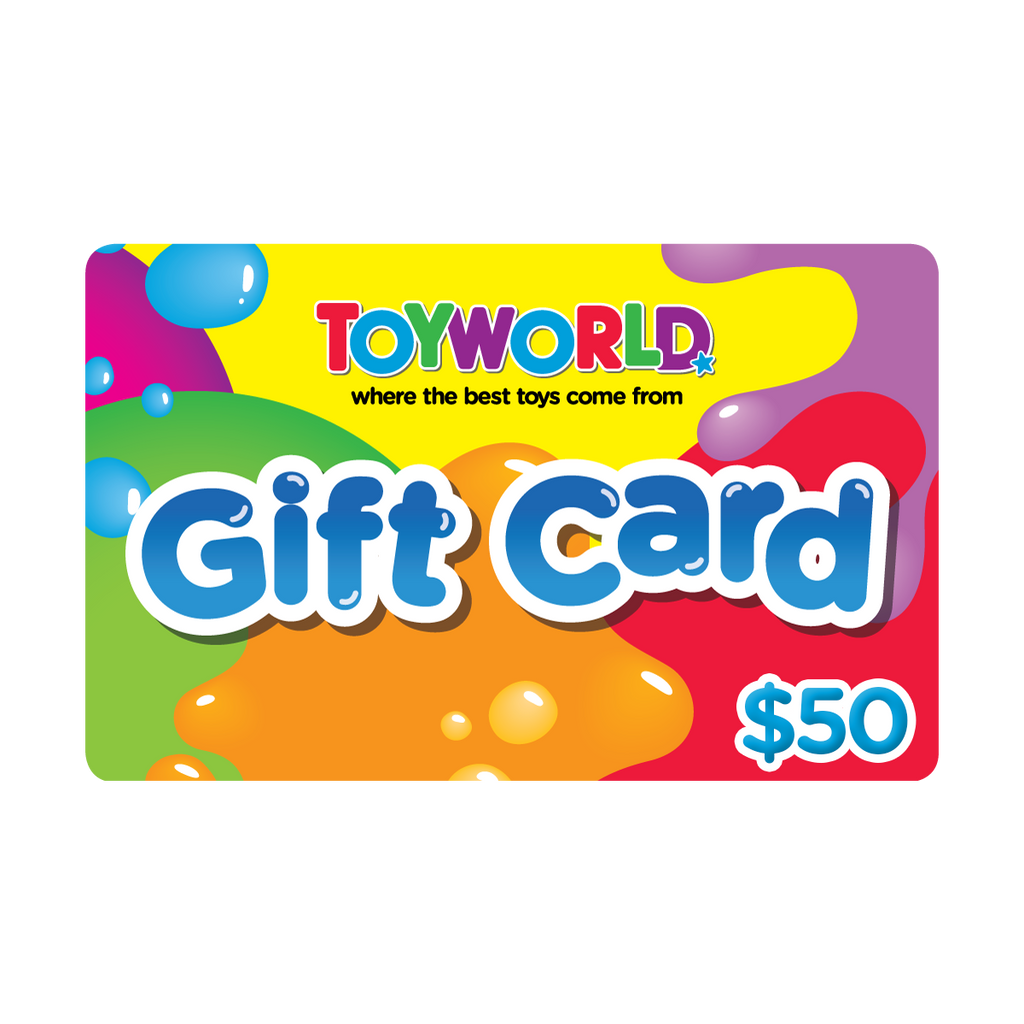 $50.00 TOYWORLD GIFT CARD