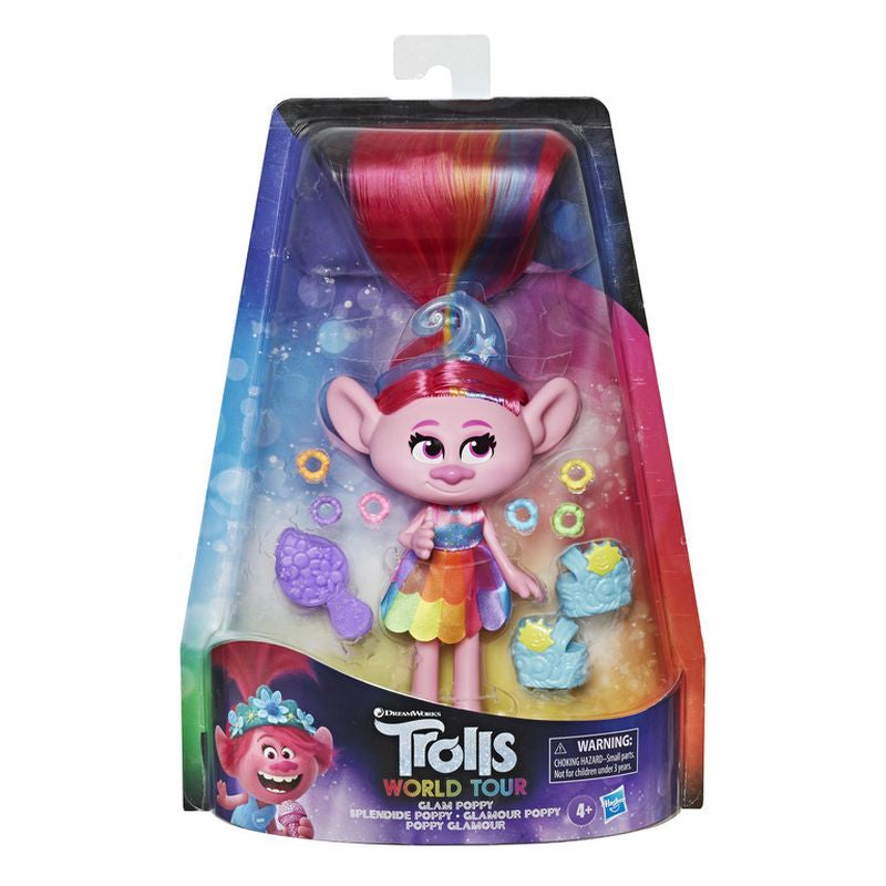 Trolls World Tour Deluxe Fashion Doll Glam Poppy