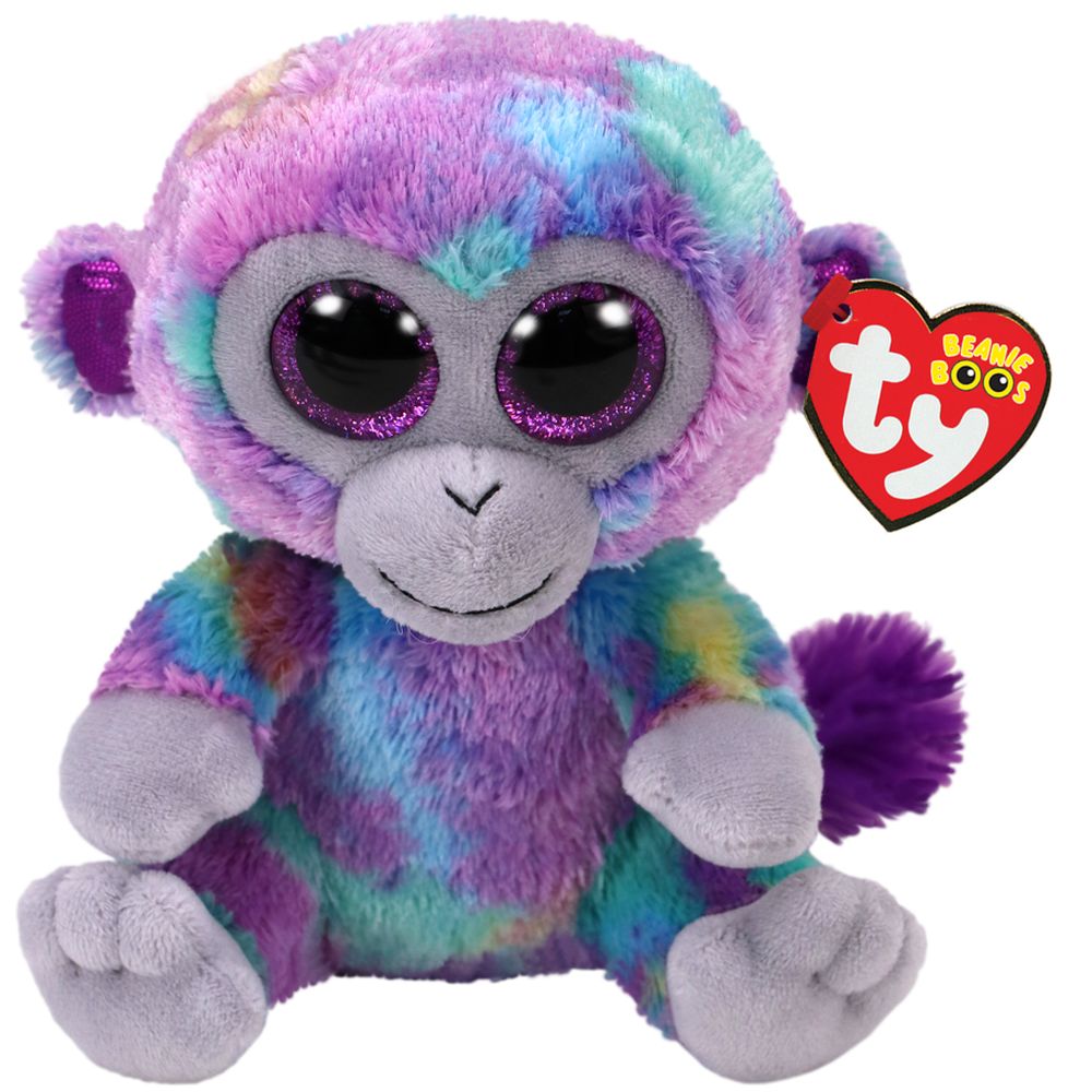 Ty Beanie Boos - Regular Zuri Multi Colored Monkey