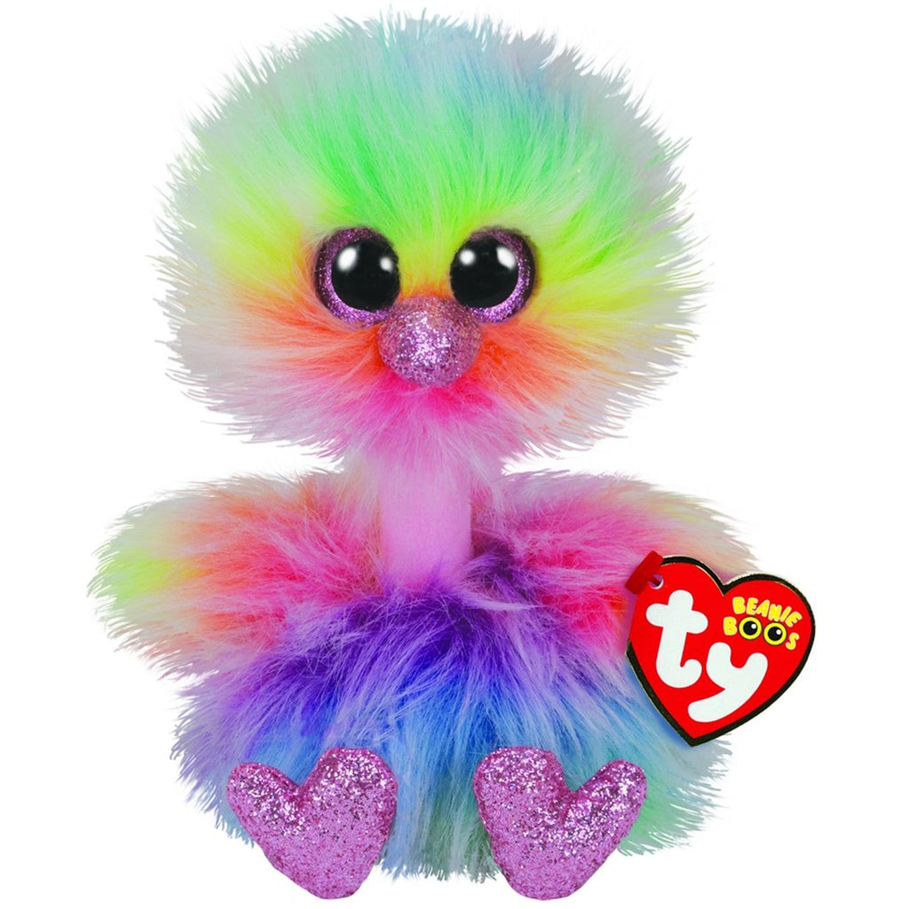 Ty Beanie Boos Medium - Asha The Pastel Coloured Ostrich