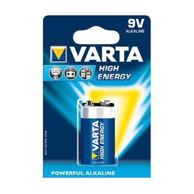 Varta High Energy 9V Battery 1 Pack