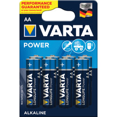 Varta Power Alkaline AA Battery 8 Pack