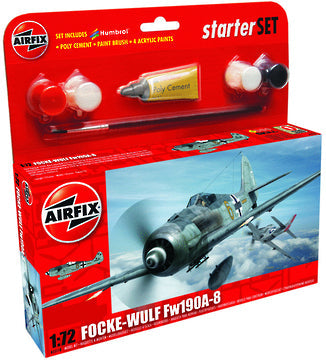 Airfix 1:72 Focke-Wulf Fw190A-8 Small Model Starter Set