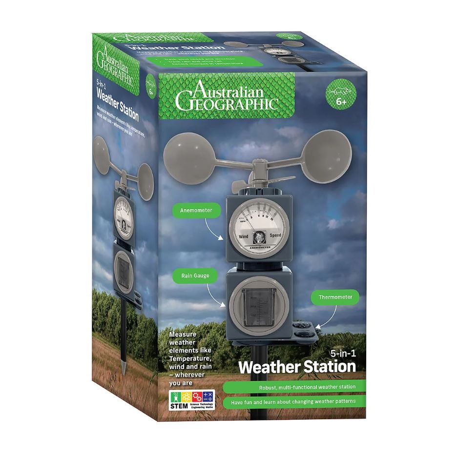 Australian Geographic 5-In-1 Weather Station