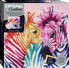 Crystal Creations Canvas Rainbow Zebras