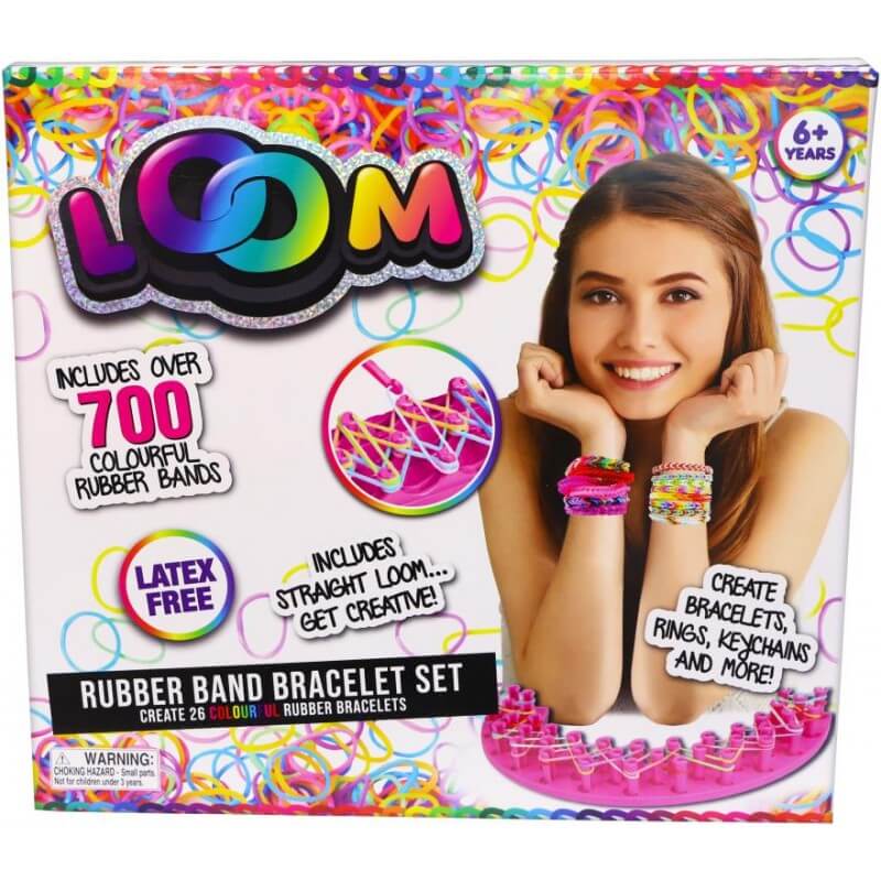 Loom Rubber Band Bracelet Set With 700 Bands