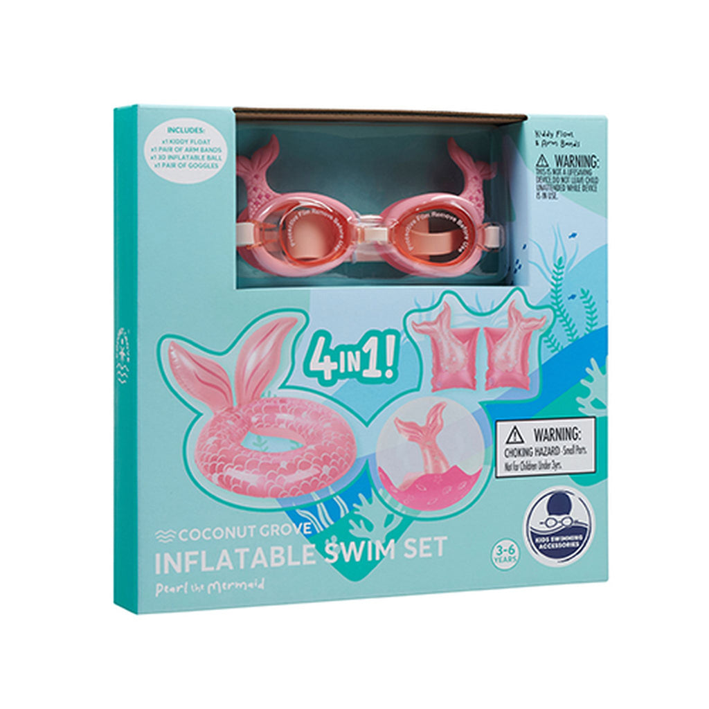 Coconut Grove Sunnylife Kids Swim Essentials 4 In 1 - Pearl The Mermaid