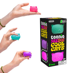 Schylling Teenie NeeDoh Cool Cats 3 Pack Assorted Styles