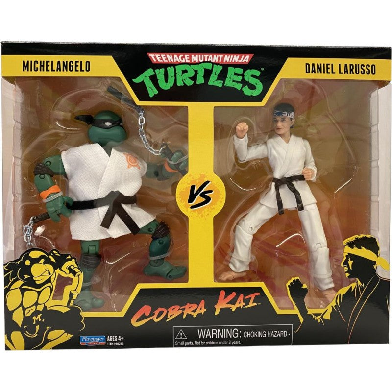 Teenage Mutant Ninja Turtles Vs Cobra Kai Figure 2 Pack - Mikey Vs Danny Larusso